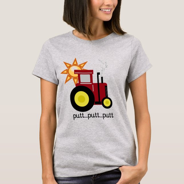 Red Farm Tractor T-shirts and Gifts (Front)