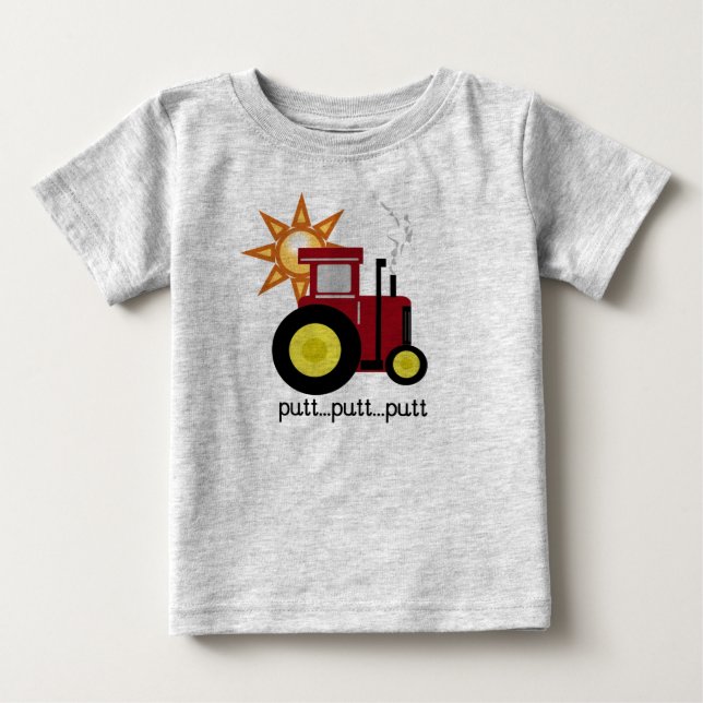 Red Farm Tractor T-shirts and Gifts (Front)