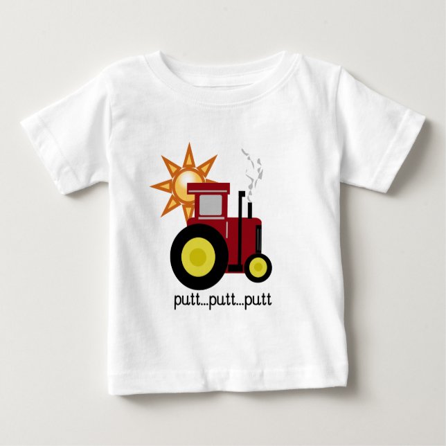 Red Farm Tractor T-shirts and Gifts (Front)