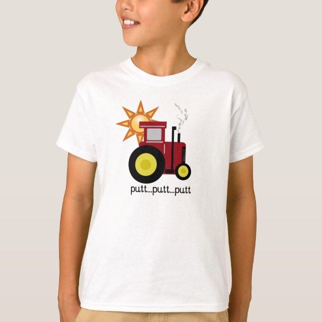 Red Farm Tractor T-shirts and Gifts (Front)