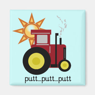 Red Farm Tractor T-shirts and Gifts Magnet