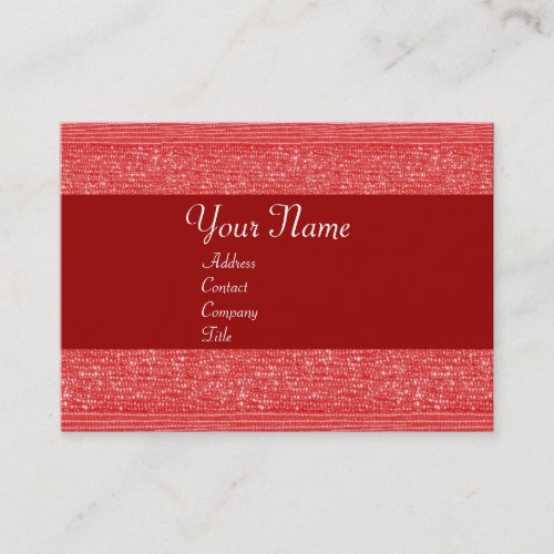 RED FASHION BEADS BUSINESS CARD