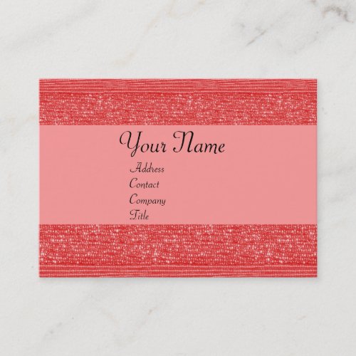 RED FASHION BEADS BUSINESS CARD