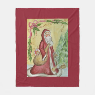 Red Father Christmas Blanket Gift