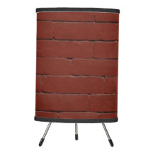 Red Faux Brick Lamp
