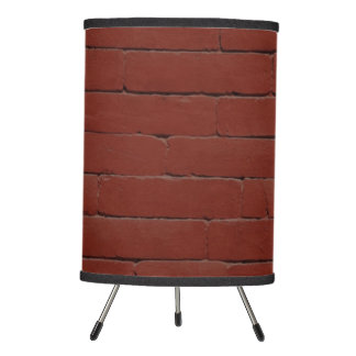 Red Faux Brick Lamp