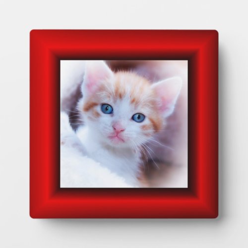 Red Faux Frame Square Photo Border