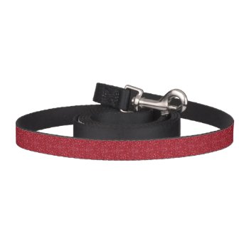Red Faux Glitter Dog Leash by atteestude at Zazzle