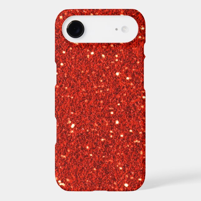 Red Faux Glitter iPhone iPhone 8/7 Case (Back)