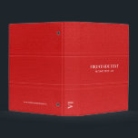 Red faux leather mini binder<br><div class="desc">Image of a red vintage faux leather texture with stitch effects. You can request any color on this or any other design.</div>
