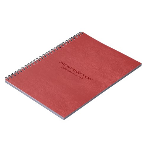 Red Faux Leather Vintage Look Avery Binder Notebook