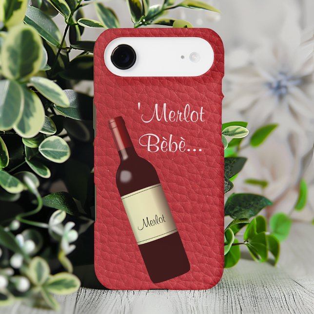 Red Faux Textured Leather Case-Mate iPhone Case (Creator Uploaded)