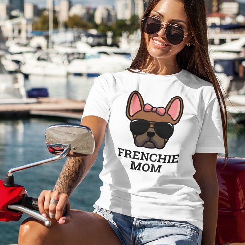 Red Fawn Female French Bulldog Frenchie Dog Mom T_Shirt
