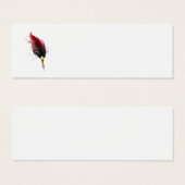 Red feather pen with gold nib (Front & Back)