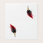 Red feather pen with gold nib (Outside Unfolded)