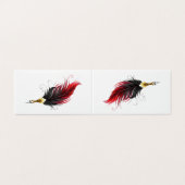 Red feather pen with gold nib (Outside Unfolded)