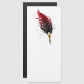 Red feather pen with gold nib (Front/Back)