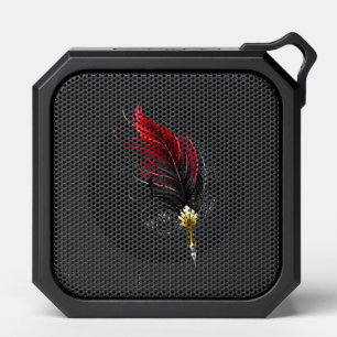 Red feather pen with gold nib bluetooth speaker