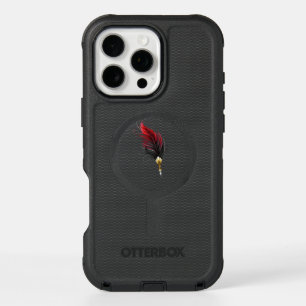 Red feather pen with gold nib iPhone 16 pro max case
