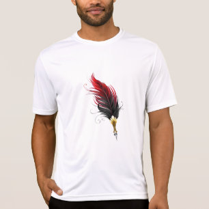 Red feather pen with gold nib T-Shirt