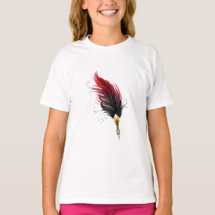 Red feather pen with gold nib T-Shirt