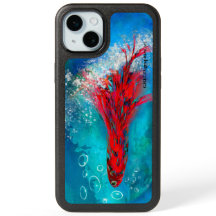 Red Feathered Fish Otterbox Case iPhone 15