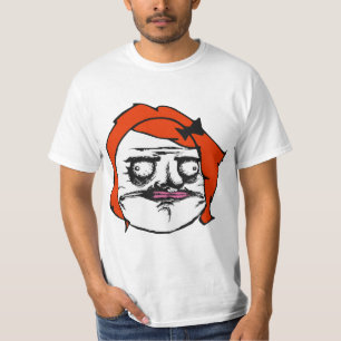 Red Female Me Gusta Comic Rage Face Meme T-Shirt
