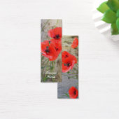 Red Field Corn Poppies Bookmark (Desk)