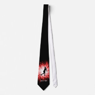 Red Figure Skating Neck Tie