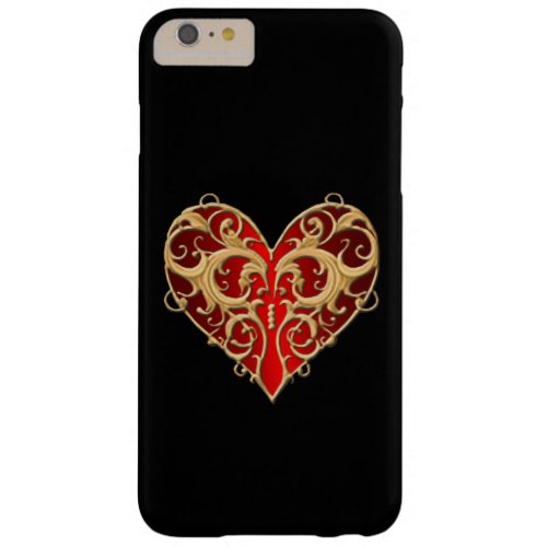 Red Filigree Heart iPhone 6 Case
