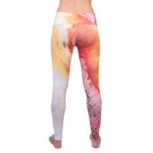 Red Fire Agate Yoga Legging-Fold Over Waist (Back)
