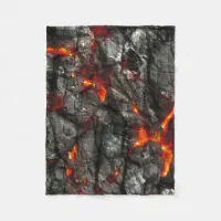 A Fireplace Printed Sherpa Fleece Blanket Oil Painting Design in