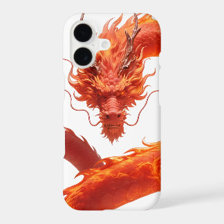 Red Fire Dragon Art | Mythical Flame Dragon Design iPhone 17 Case