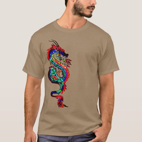 Red fire Dragon Design T_shirts gift idea