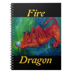 Red Fire Dragon Notebook
