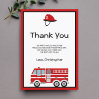 Red Fire Engine and Hat Birthday