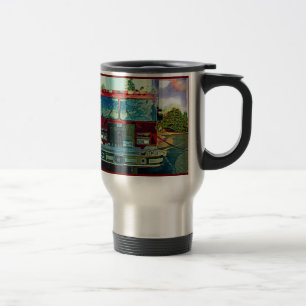 Red Fire-Engine Fireman's Travel Mug
