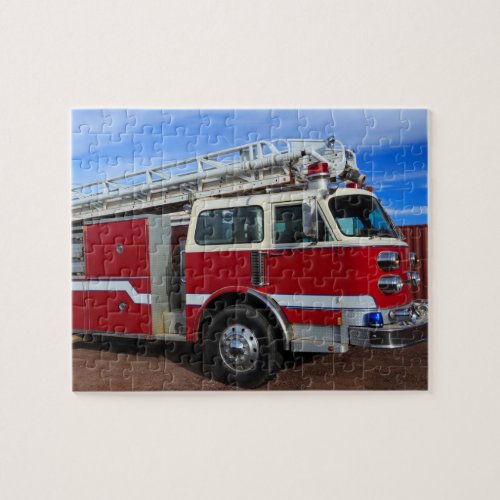 Red Fire Engine Jigsaw Puzzle