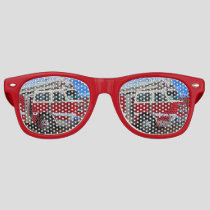Red Fire Engine Retro Sunglasses