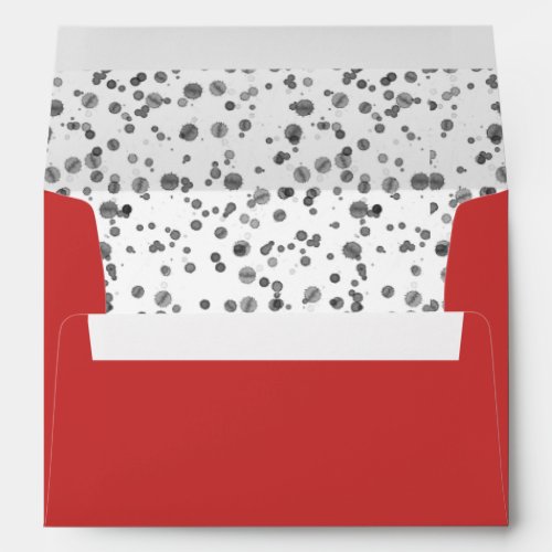 Red Fire Fighter Dalmatian Print Party Envelope