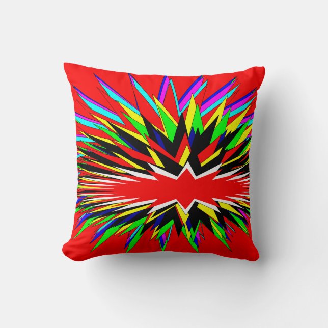 red fire pillow (Front)