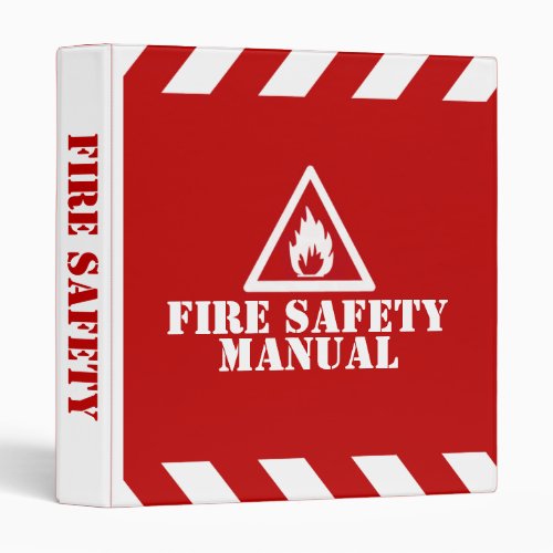 Red Fire Safety Manual 3 Ring Binder