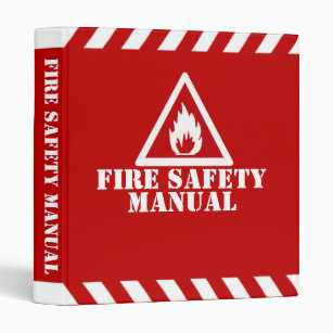 Red Fire Safety Manual Binder
