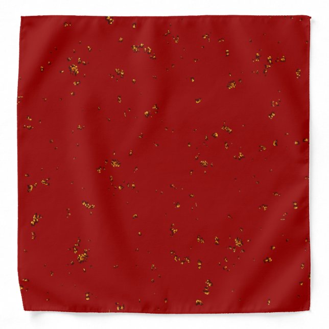 Red Fire Sparks Overlay Your Photo Bandana (Front)