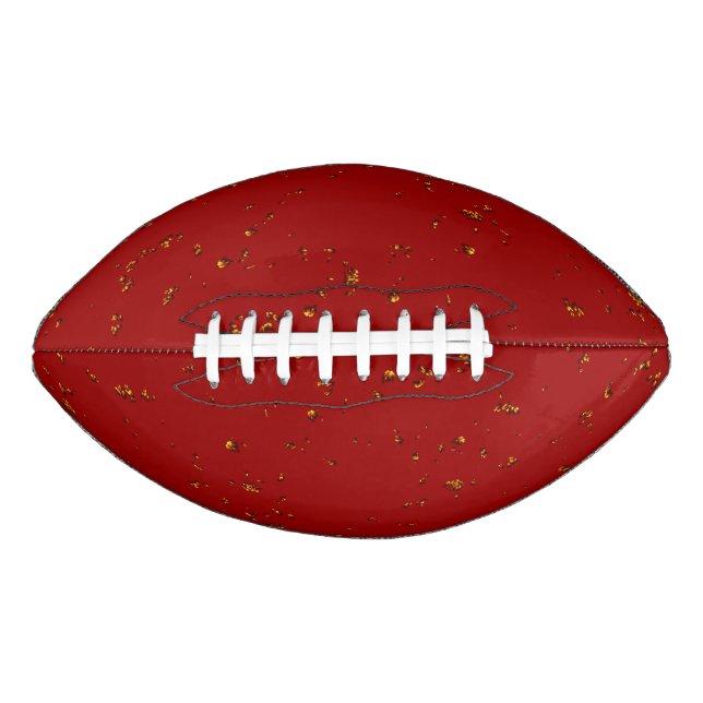 Red Fire Sparks Overlay Your Photo Football (Front)