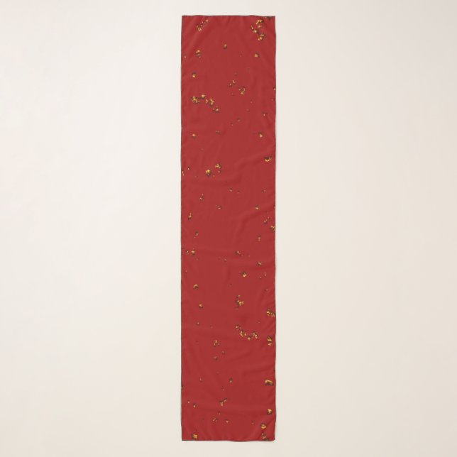 Red Fire Sparks Overlay Your Photo Scarf (Front)