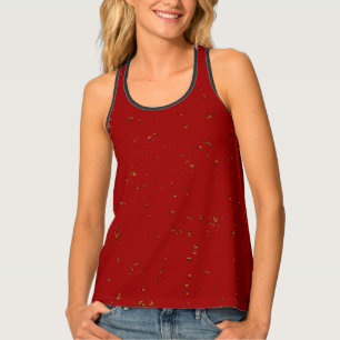 Red Fire Sparks Overlay Your Photo Tank Top