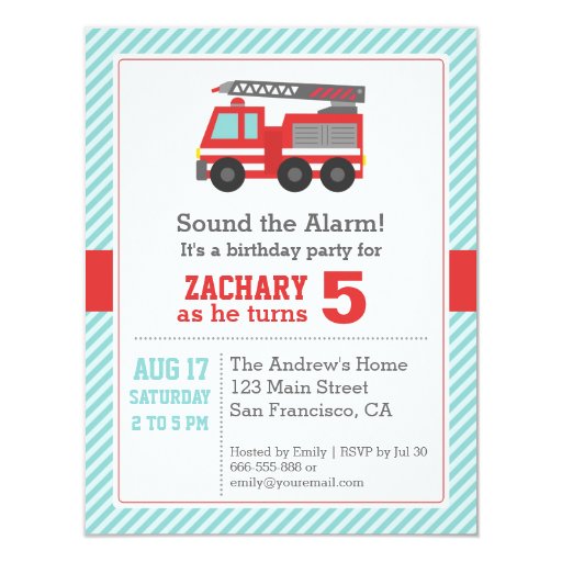 Truck Birthday Party Invitations 9