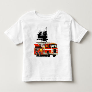Fire Truck Birthday T-Shirts & Shirt Designs | Zazzle