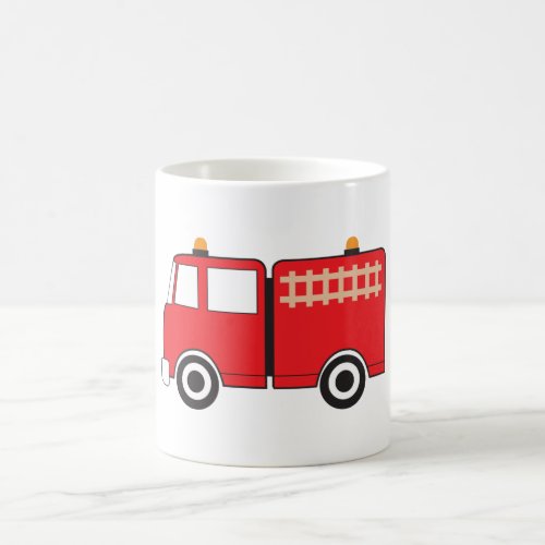 Red Fire Truck Coffee Mug